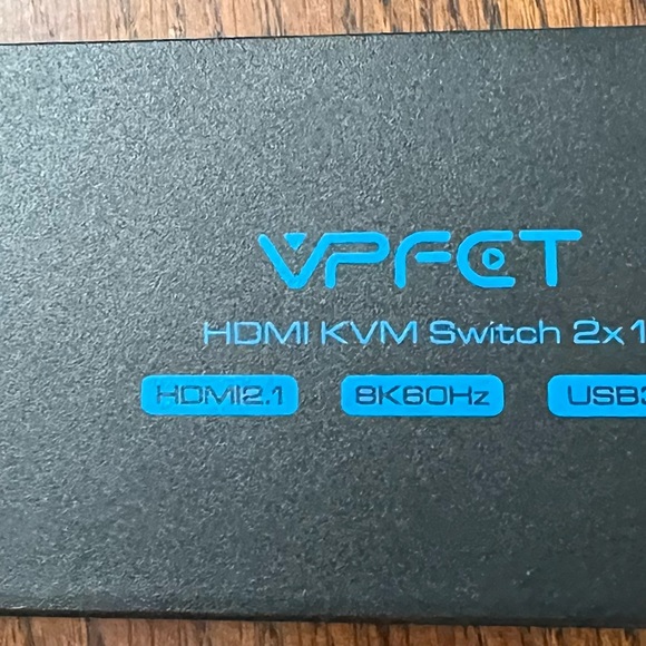 8K HDMI KVM Switch 2 Port - 8K@60Hz 3 USB ports for mouse, keyboard, printer,mic - Picture 7 of 8